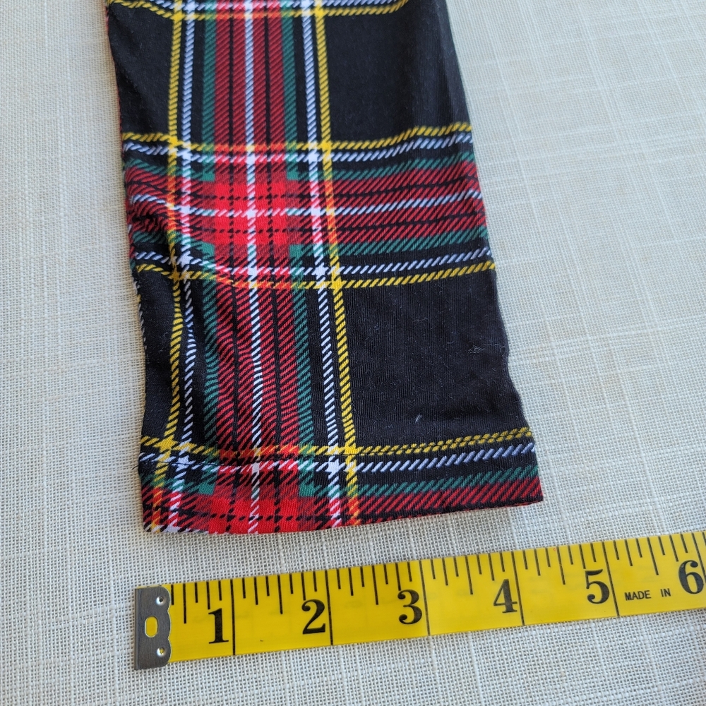 New! J.Crew sz Medium M Printed tissue turtleneck Black Tartan plaid Top NWT - Picture 11 of 12